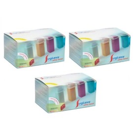 Medipurpose Surgilance Safety Lancet Orange Medium Flow - Model SLN240-3 Boxes of 100 Each