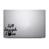 Bargain Max Decals Lift Laugh Love Decal Notebook Car Laptop