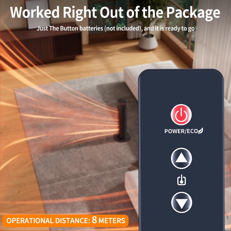 ZWP Replacement Remote Control for AMZ Basics Portable Space Heater