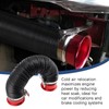 VVORHSBELL 76mm Cold Air Intake Hose Universal 3" Expandable Aluminium