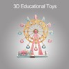 3D Cartoon Wooden Jigsaw Ferris Wheel Puzzle Toy for Kid