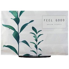 IKENOKOI TV Cover, Dustproof Cover, LCD TV Cover, Cute, Western Style, 42 inches (100 x 59 cm), Leaves 3