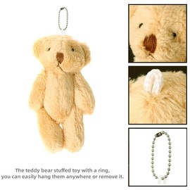 12 mini osos de peluche de peluche, 6 cm, pequeños osos de peluche de oso pequeño a granel para decoración de pasteles, regalos de fiesta, bolsa de suministros para bricolaje, accesorios de Navidad