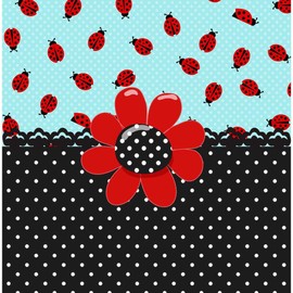 CafePress Ladybug Bliss 10" Wall Clock for Livingroom, Kitchen, or Office