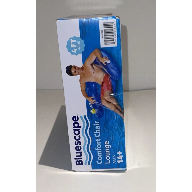 POLYGROUP PACIFIC LIMITED Bluescape Inflatable Comfort Chair Lounge Pool Float,