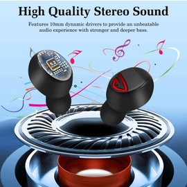 UrbanX Wireless Earbuds Bluetooth 5.0 Headphones with Digital LED Display Charging Case Stereo Mini Earphones in Ear Headset Waterproof for Infinix Zero 4 Plus