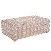 Crystal Tissue Box Holder, Rectangular Tissue Organizer Crystal Facial Tissue