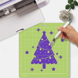 Craft Weeding Tools Kit for Vinyl,Scissor,Tweezers,Weeders,Scraper,Spatula,Scoring Stylus Pen for Cricut,Scrapbooking,Silhouettes and Cardstock,7 pcs Mint