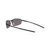 Oakley Men's OO4141 Whisker Oval Sunglasses, Matte Black/Prizm Grey, 60