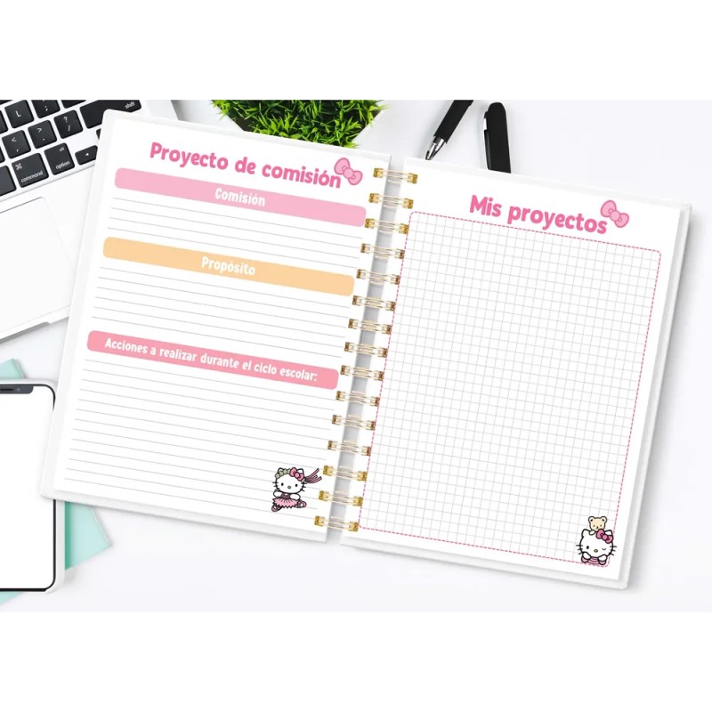 Agenda Escolar Para Maestra / Docente Kitty