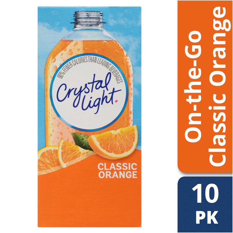Crystal Light On The Go Sunrise Classic Orange Drink Mix,