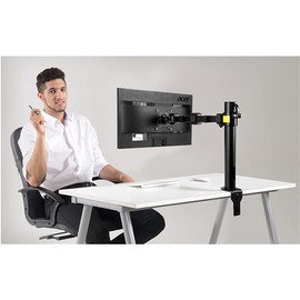 Ergo Single Monitor Heavy Duty Fully Adjustable Mount, Black, Ergo WLA003 Monitor Arm