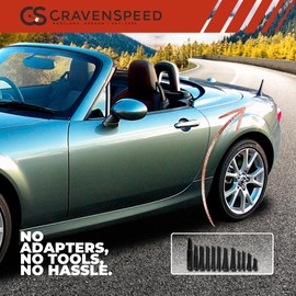 CravenSpeed Stubby Antenna Compatible with Mazda Miata 2006-2026 | 3.8 inches | Short Antenna Replacement | Made in The USA