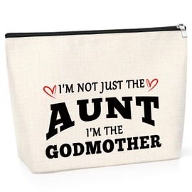 to My Aunt Gift Cosmetic Bag Aunt Gifts from Niece Thank You Gift for Auntie Religious Baptism Gift Godmother Appreciation Gift Makeup Bag Funny Auntie Birthday Gift Mothers Day Present for Auntie