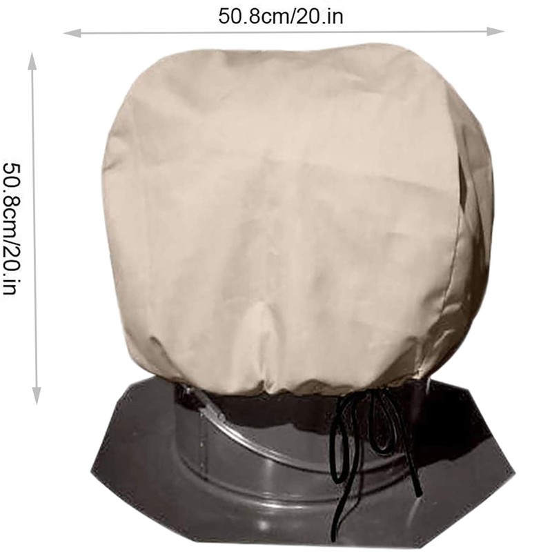 4Pack Turbine Roof Vent Cover Turbine Ventilator Protector Shield 20"x20"inches(51cm51cm)
