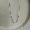 Rose Gold Plated Sterling Silver Fine Diamond Cut Curb 22