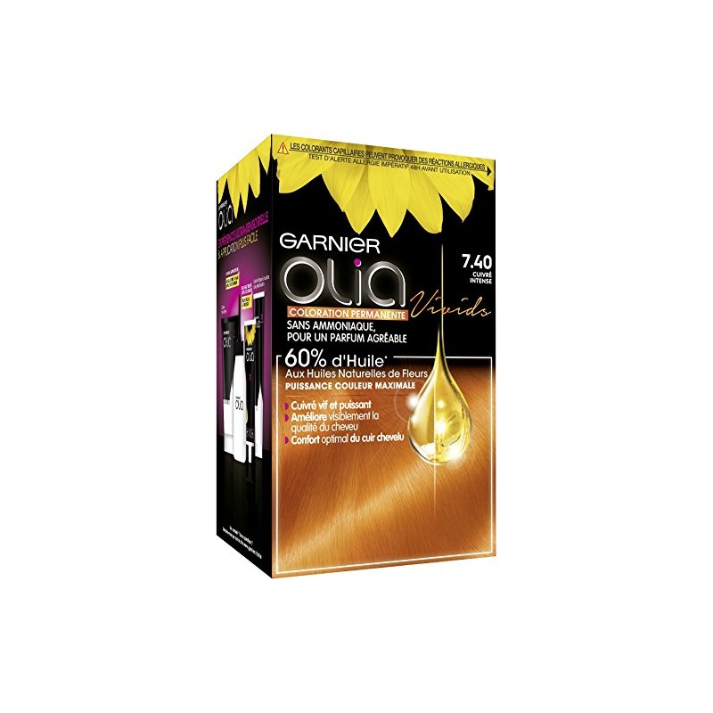 Garnier Olia Permanent Oil Hair Colour, No Ammonia, Colour: Copper