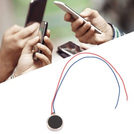 Mini Motor Vibrador, 5pcs DC 3V 80mA Pager y Teléfono Celular Moneda Plana, Vibrador Micro Motor de Cepillo de CC en Miniatura Impermeable para Teléfonos móviles y Pager(27mm)