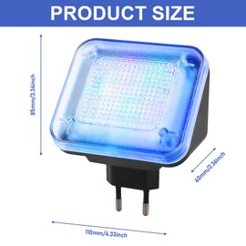 TV Simulator, LED TV Simulator, TV Simulator with 24 LEDs and 3 Selectable Programmes, Burglary Protection, Fake TV with Light Simulation for Use as Burglary Protection, High Security