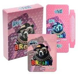 3.5g 5 x 4 Inches,FiveQiio 25 Bags 25 Boxes Totaling 50pcs, Cartoon Pattern, Sealable Candy,Snack, Biscuit, Coffee Bean, Tea, Suitable for Small Businesses (FQ010)