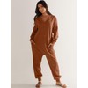 ANRABESS Jumpsuits for Women 2024 Fall Long Sleeve Casual Loose
