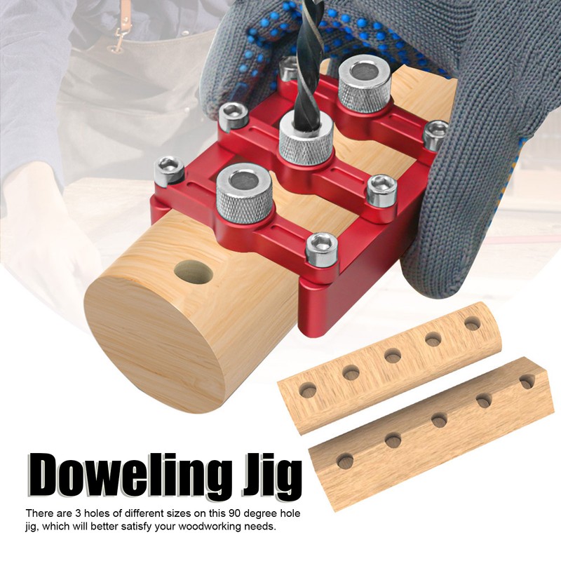 Self Centering Doweling Jig 3 in 1 Hole Drill Guide