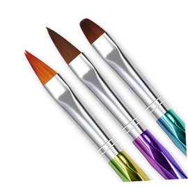 MERRYHAPY 10pcs Rhombus Rod Nail Brush Pens Set Manicure Pen Kit for Women Creative Nail Art Brush Painting Tools Professional Home Use