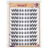100Pcs Brown Cluster Lashes Wispy Individual Eyelashes Clusters，Curl Individual Lashes