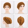 DRESHOW African Women's Turban Double Braid Headwear Headwear Chemo Cap
