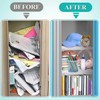 Kopinma Pack of 2 Shelf Organiser for Cupboard, Adjustable Locker