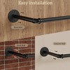 RSFMAS Wall Mounted Clothes Rack, Industrial Pipe Clothing Rack 60