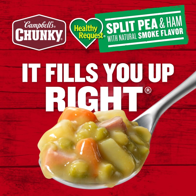 Campbell’s Chunky Healthy Request Soup, Split Pea Soup With Ham,