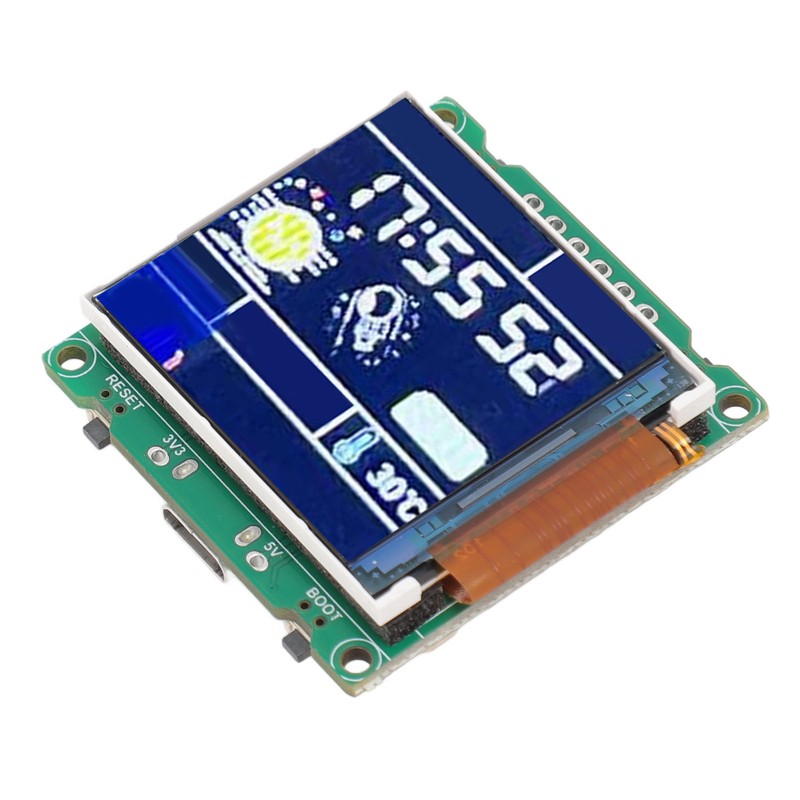 For ESP32 C3 Desktop Trinket Support WiFi Bluetooth 1.44inch LCD