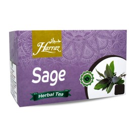 Harraz Natural Drink Herbal Marmaria Salvia Sage Herbal Tea Bags Herbal Herb Non Gmo No Additives No Artificial Coloring Kosher Halal (25 Bags) الحراز مريمية حلال