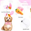 4 PCS Easter Dog Costumes Cute Bunny Ears Headband Reversible
