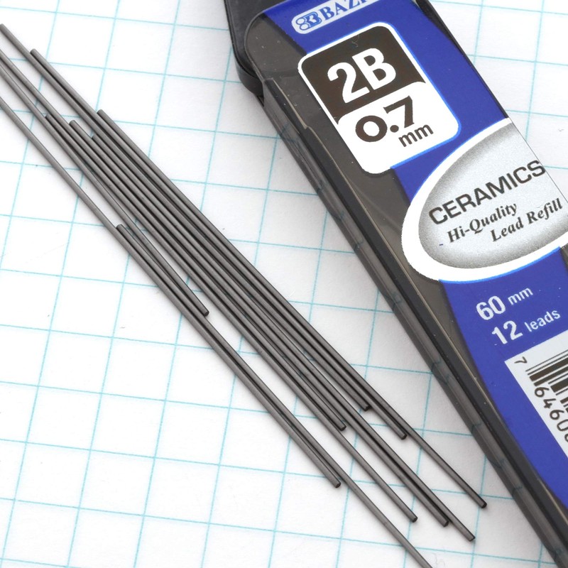 B BAZIC PRODUCTS 12 ct. 0.7 mm Ceramics Mechanical Pencil