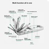 Key Ring Multitool, 12 in 1 Foldable Multitool Stainless Steel