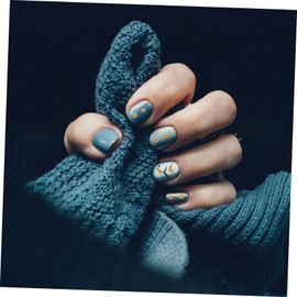 Healvian 2bags Nail Glitter Decor DIY Manicure Art Decors of Nail Art Stickers Hotfix Rhinestones Diamond Jewelry for Women