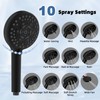 All Metal Rain Shower Head, 10” High Pressure Rainfall Shower