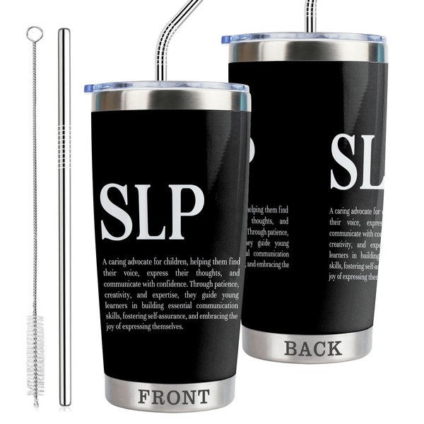 CWEGSJ SLP Gift Speech Language Pathologist 20oz Stainless Steel Insulated
