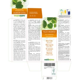 Silver Linden (Tilia tomentosa) Alcohol-Free Bud Extract from Fresh Buds Naturalma - Liquid Drops 200 ml - Food Supplement - Vegan