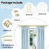 VOIIY Gold Curtain Rods for Windows 66 to 120 Inch(5.5-10