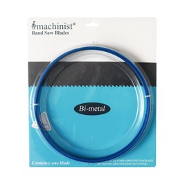 Imachinist S931212812 M42 Bi-Metal 93-1/2" in Long, 1/2" in Wide, 0.025" in Thick Bandsaw Blades for Soft Ferrous Metal Cutting Variable Teeth (8/12TPI)