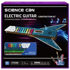 Science Can Stem Kits for Kids Age 8-12, DIY Electronics Guitar Kit, 3D Wooden Puzzles Building Own Musical Instruments, Great Birthday Gifts for 8 9 10 11 12+ Years Old Boy&Girl