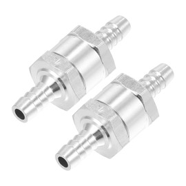 Hihaha Fuel Line Check Valve/Inner Non Return One Way Check Valve Fuel Petrol Gasoline Diesel for Fuel Systems/Durable Aluminum Alloy 5/16" 8mm OD / 2pcs