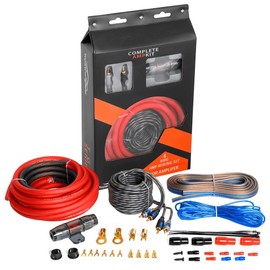 TOPSTRONGGEAR 4ga Amp Kit - 4 Gauge AWG Amplifier Wiring Kit for Car Subwoofers Speakers Audio System, Complete Amp Installation Kit with 20ft Power Ground Cable, RCA Cables, Fuse Holder, Speaker Wire