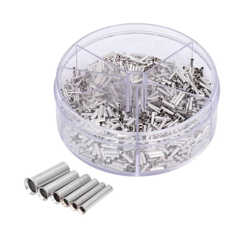 1900Pcs Wire Ferrule Non Insulated 0.52.5mm Connector Crimp Terminal 1422