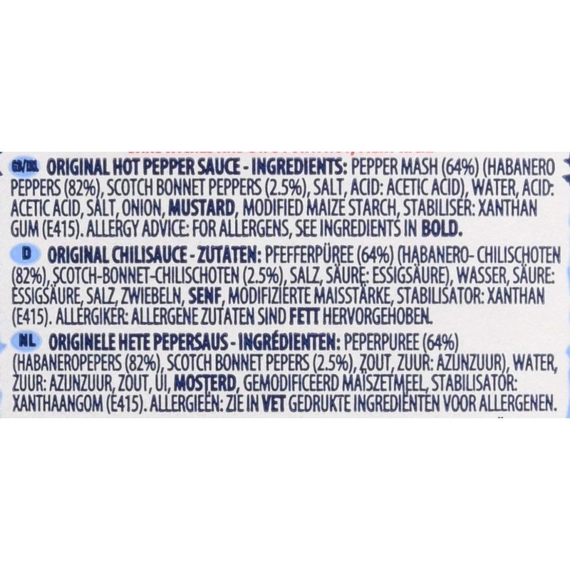 Encona West Indian Hot Pepper Sauce Original Squeezy Pack 285