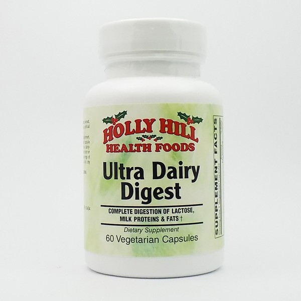 Holly Hill Health Foods, Ultra Dairy Digest, 60 Vegetarian Capsules