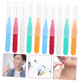 ULTECHNOVO 50pcs Interdental Cleaning Brushes Toothpick Tools Vibrant Colors for Easy Oral Care Essential for Hygiene Convenient Design for Hard Reach Areas